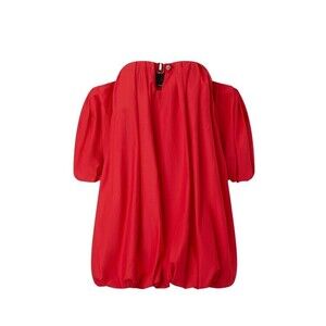 Pinko Strapless Puff-Sleeve Dress With Silhouette - NWT